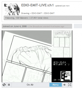 Akiba Nagito's (秋葉 凪人) Working Live Screencast on UStream.tv
