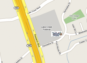 Map to Wonko's Wonko's at 183 and Lake Creek Pkwy
