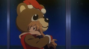 Ryuji as Santa with Taiga