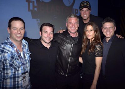 James Hibberd with cast from The Last Ship